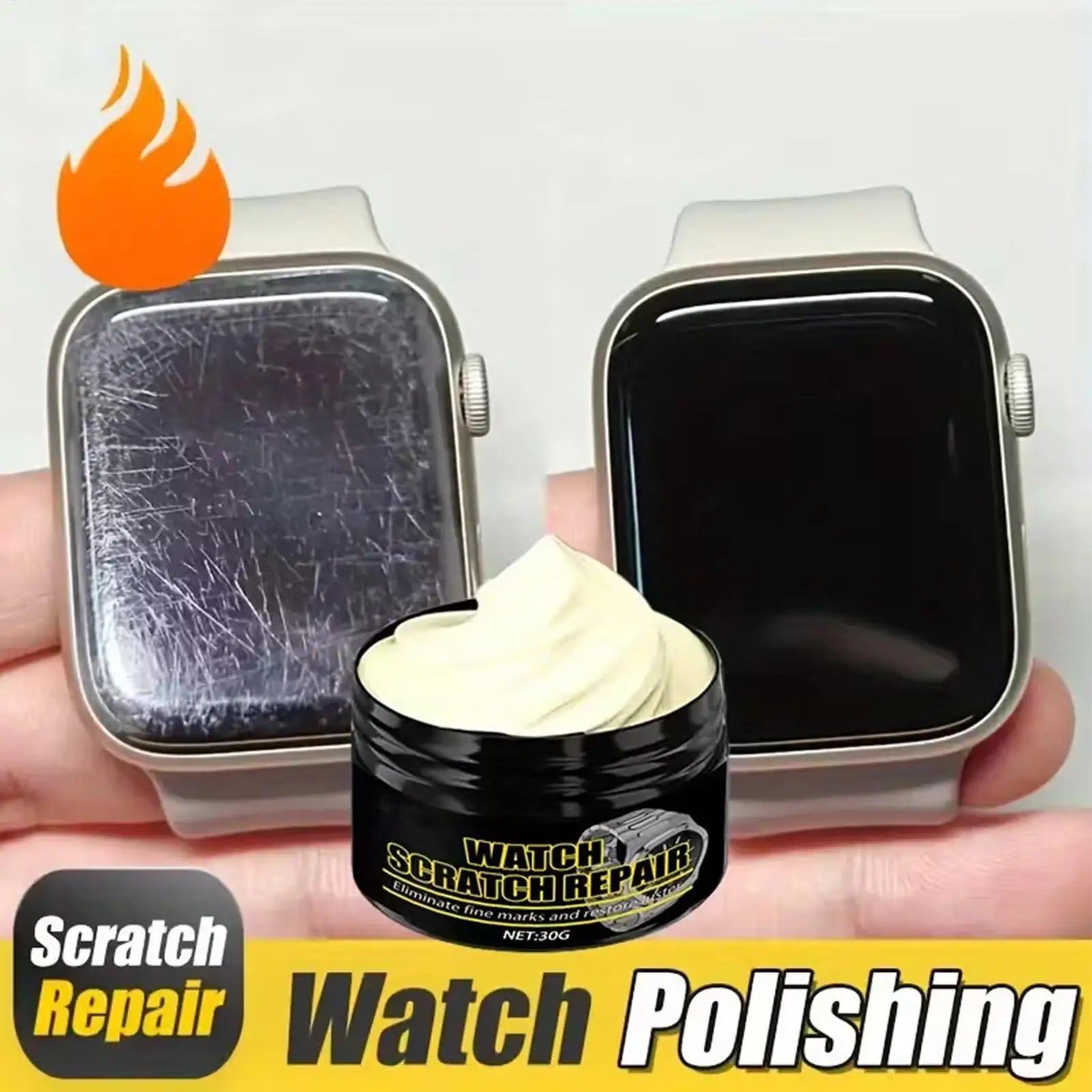 Watch Polishing Paste For Strap Screen Scratch Removal Metal Frame Renewal Shine Polishing Paste Scratch Repair Cream 30g Oasis Select