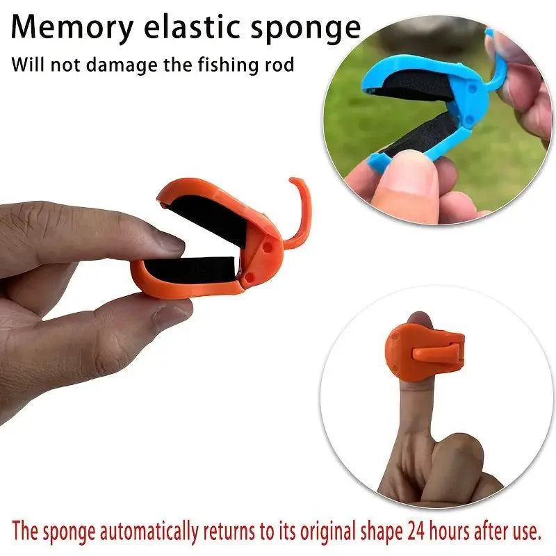 2Pcs Quick-Attach Fishing Rod Clip Tool-Free 1-Hand Holder For Freshwater Rods Storage Racks Secure Grip Tackle Organizer Oasis Select