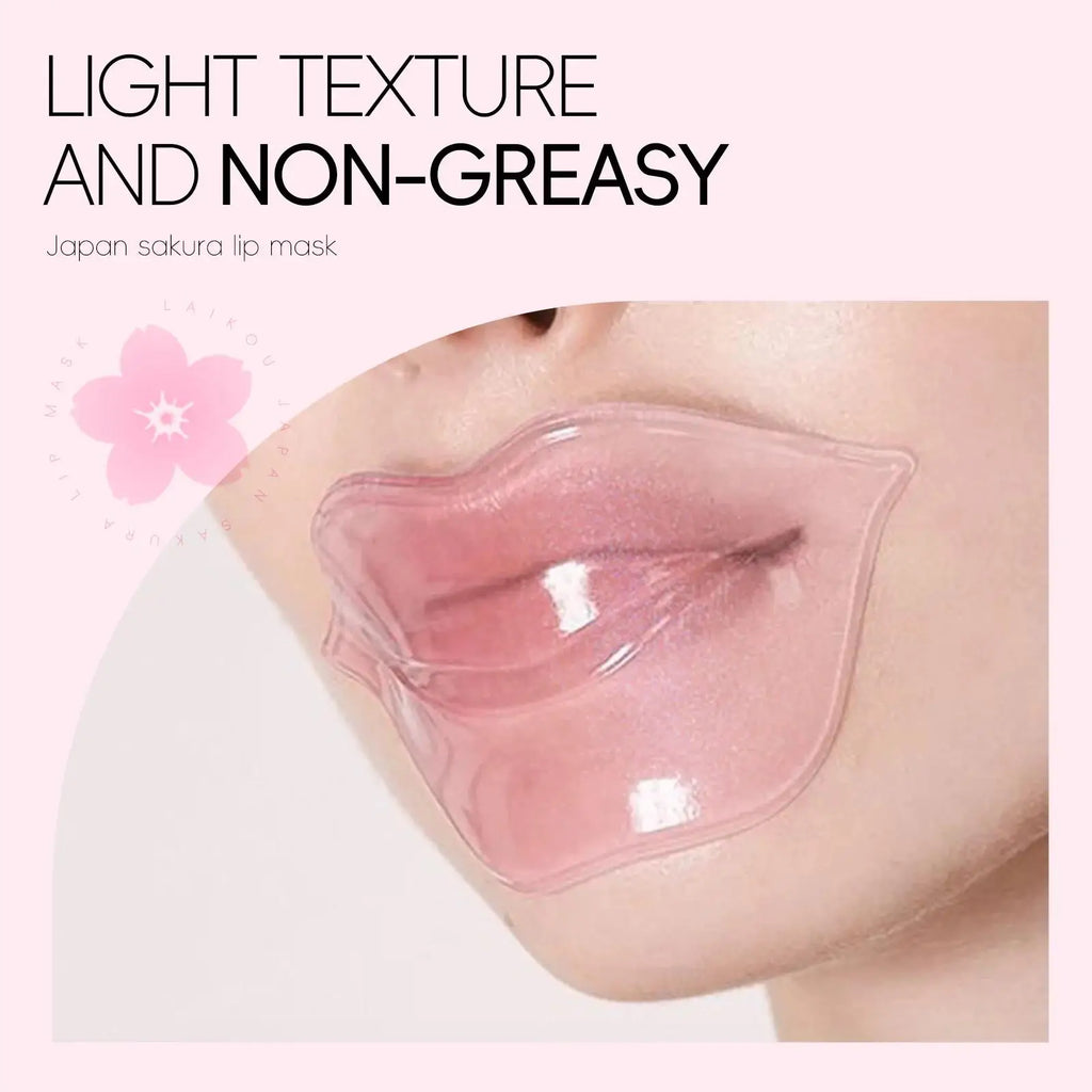 LAIKOU Sakura Collagen Lip Mask – Hydrating & Plumping Gel Pads