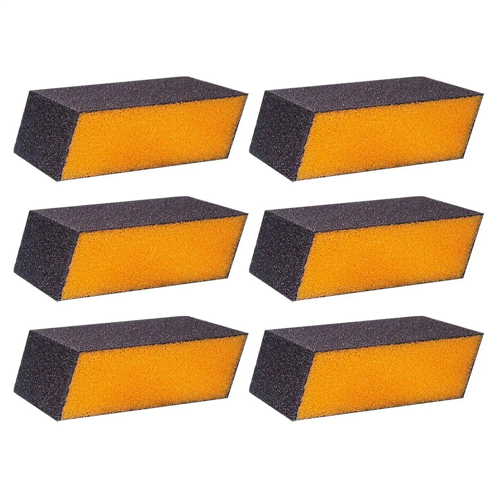 6Pcs Carborundum Sponge Emery Magic Wipe Pot Bottom Cleaning Descaling Sponge Brush Rust Removal Pot Cleaning Scrubber Tool Oasis Select