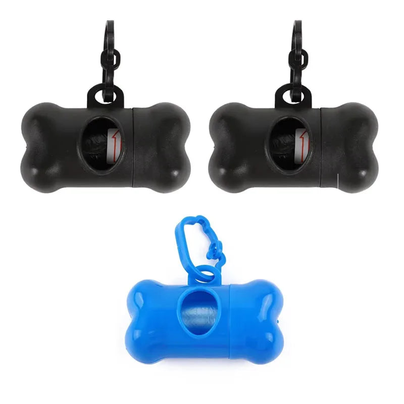 1/3pc Bone Shaped Bag Dispenser Disposable Pet Dog Waste Bag Holder Plastic Garbage Bag Case Carrier Disposal Poop Bag Dispenser Oasis Select Mix 3pcs 11