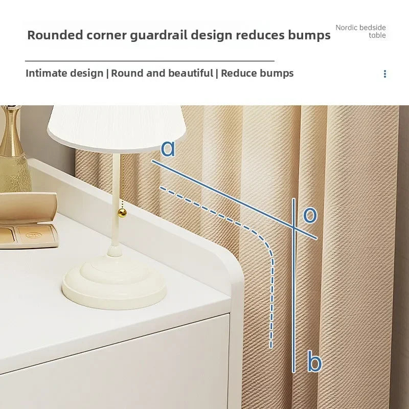 Multi-functional Household Goods Bedside Table Wide Small Chest Cabinet Multi-layer Locker With Drawers Small Cabinet Oasis Select