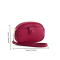 1pc New Mini Wallet for Women Large Capacity Double Zipper Storage Bag Multi Functional Small Wallet Oasis Select burgundy