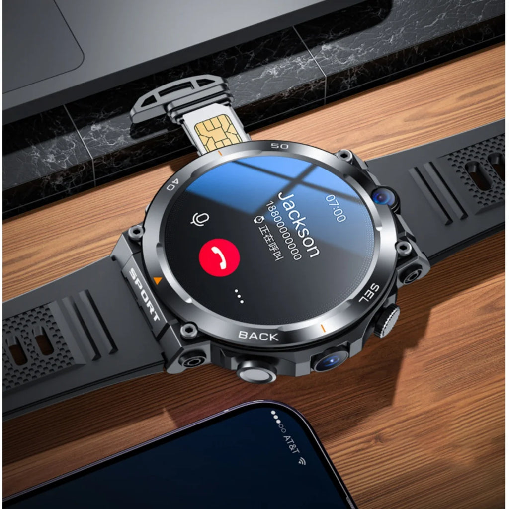 NEW 4G LTE H10 Smartwatch 128GB 500W Dual Camera Video Calls Wifi NFC Door Access 1380mAh Battery Capacity SIM Card Smart Watch Oasis Select