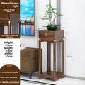 New Chinese-style table, end view table, table case, Zen-style foyer Buddhist table, end view table, porch cabinet, narrow style Oasis Select Medium with draw