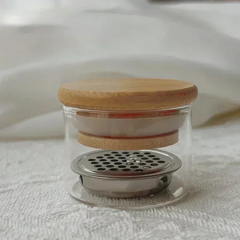 Nail Brush Cleaner Cup Wash Pen Brush Cup with Stainless Steel Mesh Base Nail Drill Bits Cleaning Container Crystal Glass Cup Oasis Select Nail Pen Wash Cup