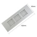 50mm Aluminum Ventilation Grille | Cabinet & Wardrobe Air Vent Ventilation Grille Oasis Select 50x150mm