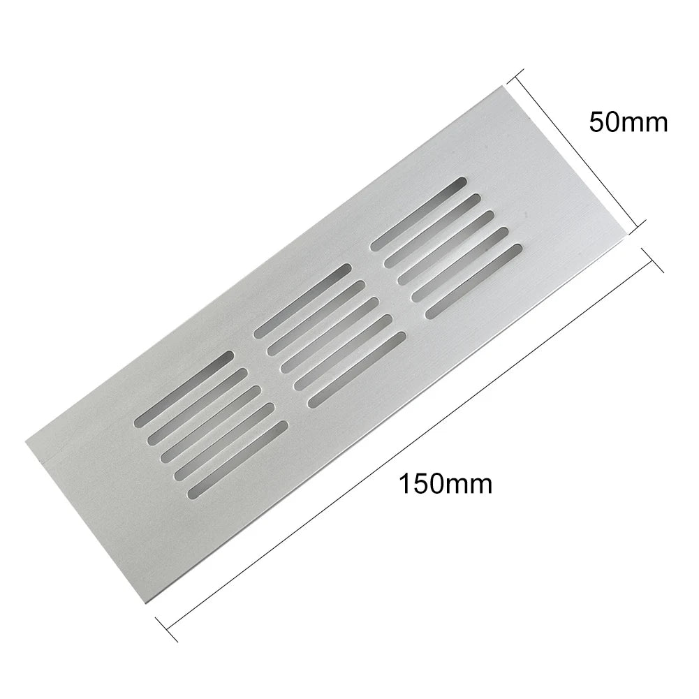 50mm Aluminum Ventilation Grille | Cabinet & Wardrobe Air Vent Ventilation Grille Oasis Select 50x150mm