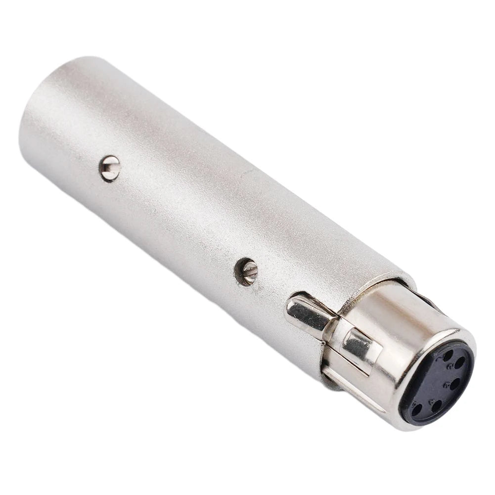 3 Pin XLR To 5 Pin DMX Metal Cased Converter Audio Lighting Adapter 3 Pin Male To 5 Pin Female Connector Stage And Theatre Light Oasis Select
