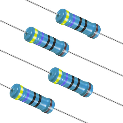 100Pcs 470 Ohm 1% Metal Film Resistors | 1/4W DIY LED PCB Metal Film Resistors Oasis Select