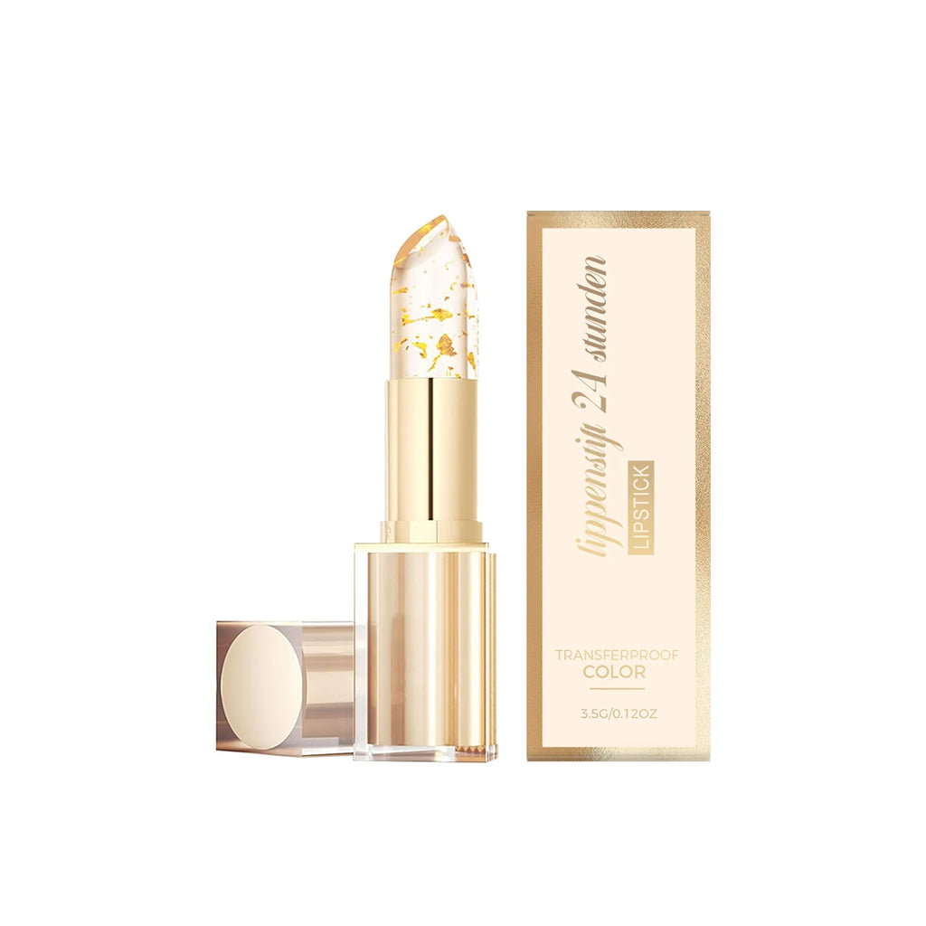 Gold Foil Color-Changing Lip Balm – Glossy & Moisturizing Color-Changing Lip Balm Oasis Select 1pc boxed