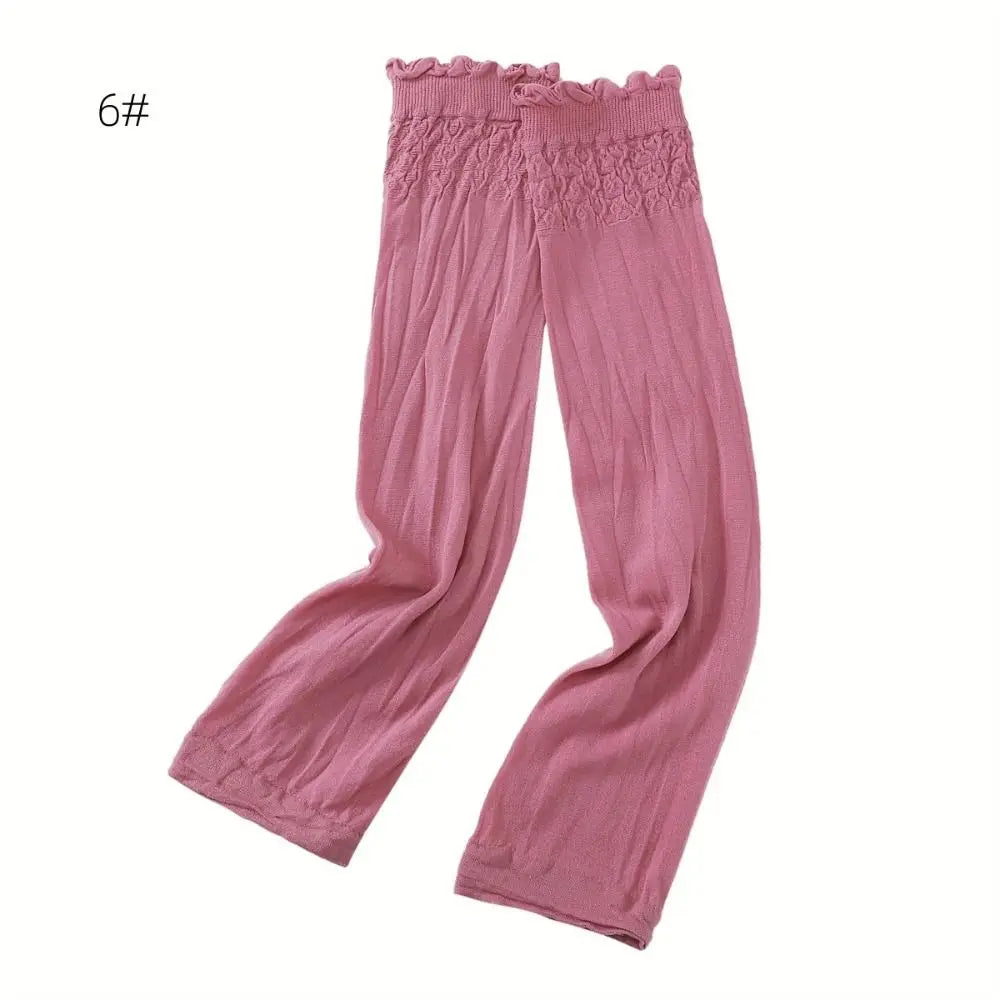 Elastic Fabric Thin Sun Protection Sleeves Solid Color Anti-UV Middle Eastern Style Sleeves Sun Protection Oasis Select 6