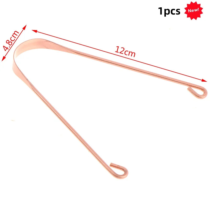 1/2Pcs Tongue Scraper Stainless Steel Tongue Cleaner Oral Care Hygiene Scraper Dental Oral Care Hygiene Health Care Tool Oasis Select MR-04