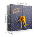 Empty Countdown Calendar Refillable Advent 24 Days Christmas Boxes Foldable Home Decor for Candy Classroom Table Fireplace Oasis Select Blue 33.5x30.5x8cm