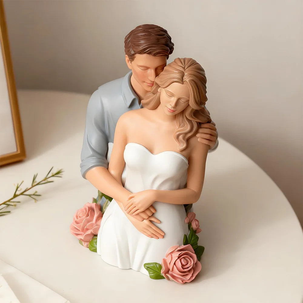 Romantic Valentine's Day Couple Candle Mold, 3D Angel Couple, Easy To Demould DIY Aromatherapy Craft Tools Oasis Select