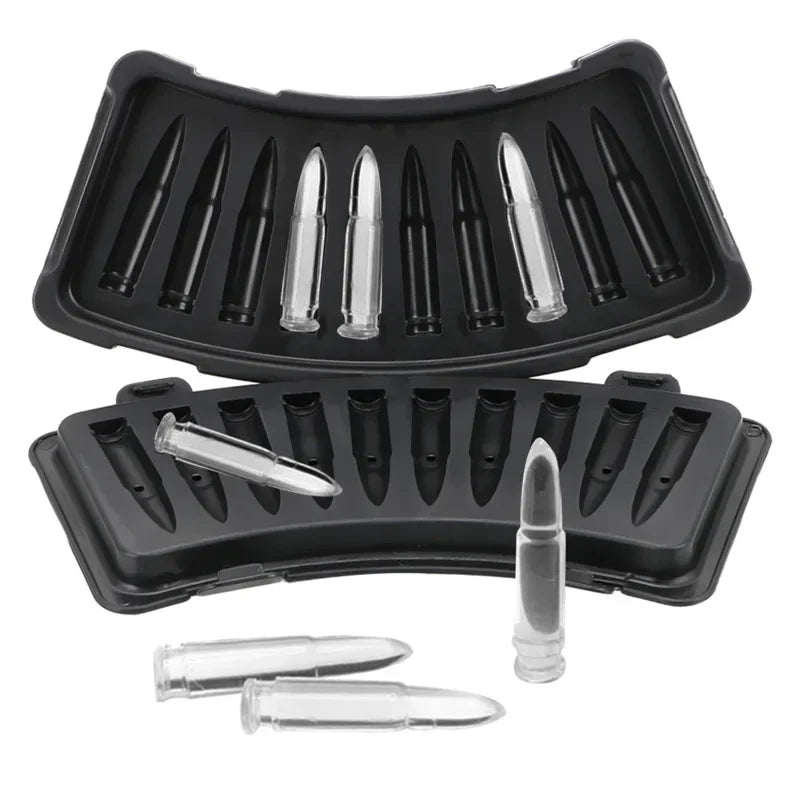 DIY Ice Cube Mold Make Unique Gun Bullet-Shaped Ice Cubes with This Perfect for Cold Drinks and Cocktails Oasis Select