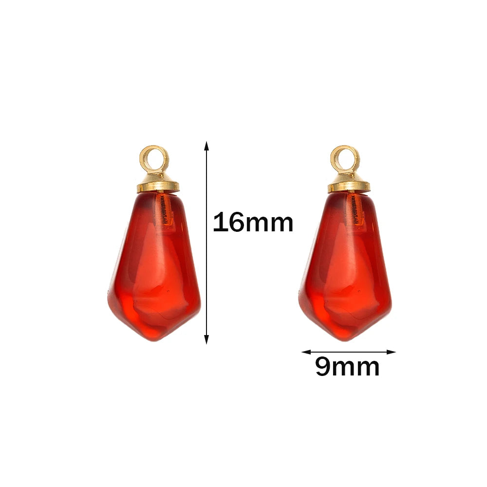 10pcs Red Pink Pomegranate Seed Resin Charm Pendants for DIY Necklace Earrings Bracelet Jewelry Making Oasis Select