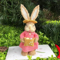 1/2Pcs Easter Bunny Party Decor Realistic Ornament Handmade Home Store Decoration Country Retro Style Gift Window Display Prop Oasis Select Coat