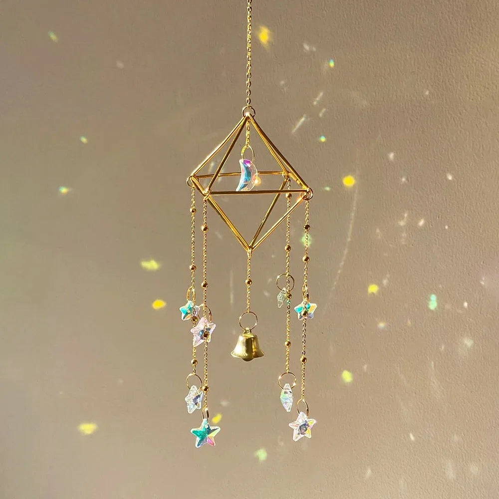 Crystal Sun Catcher Crystal Dazzle Rainbow Decorated Room Window Hanging Decorative Sun Catcher Pendant Oasis Select B