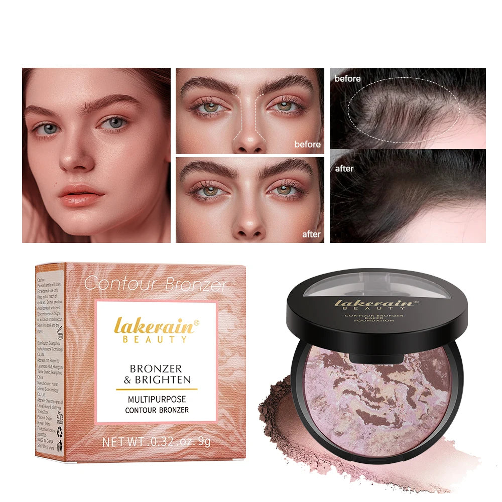 Demi Matte Natural Finish Baked Brighten Color Correcting Powder Foundation Buildable Light to Coverage Oil Control Makeup Oasis Select