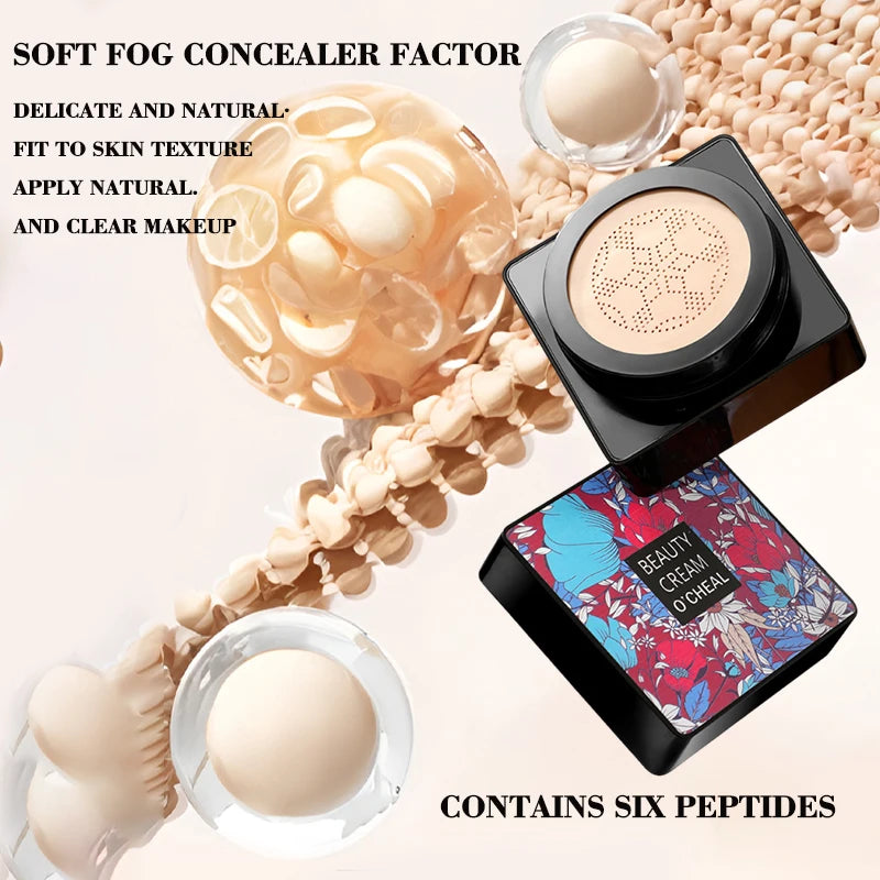 Foundation make-up contains mushroom head air cushion, BB cream is flawless, lightweight, full coverage, long-term moisturizing Oasis Select