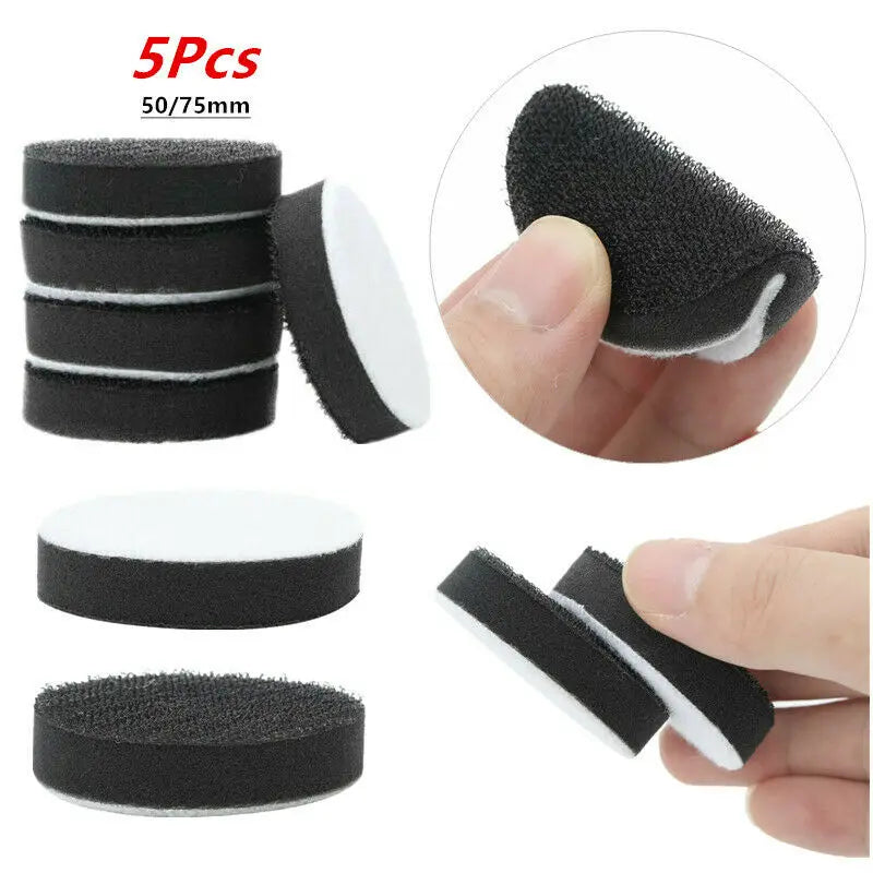 5pcs 50/75mm Soft Density Interface Pad Sponge Buffer Backing Pads Hook-Loop Sander Discs Abrasive Tools Oasis Select