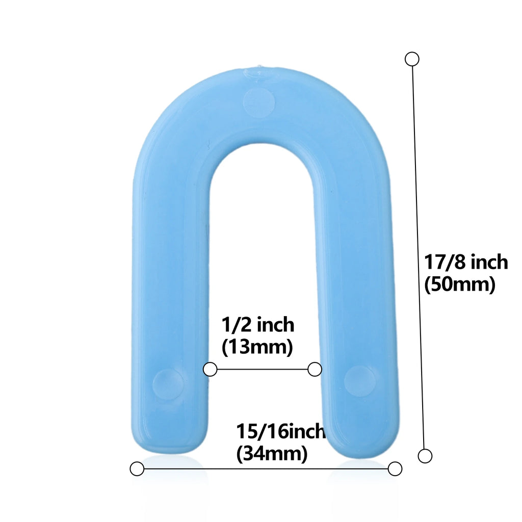 100/200pcs U-shaped Horseshoe Shims Tile Spacers PP Level Wedges Positioning Clips Floor Wall Tile Gap Fixing Construction Tools Oasis Select
