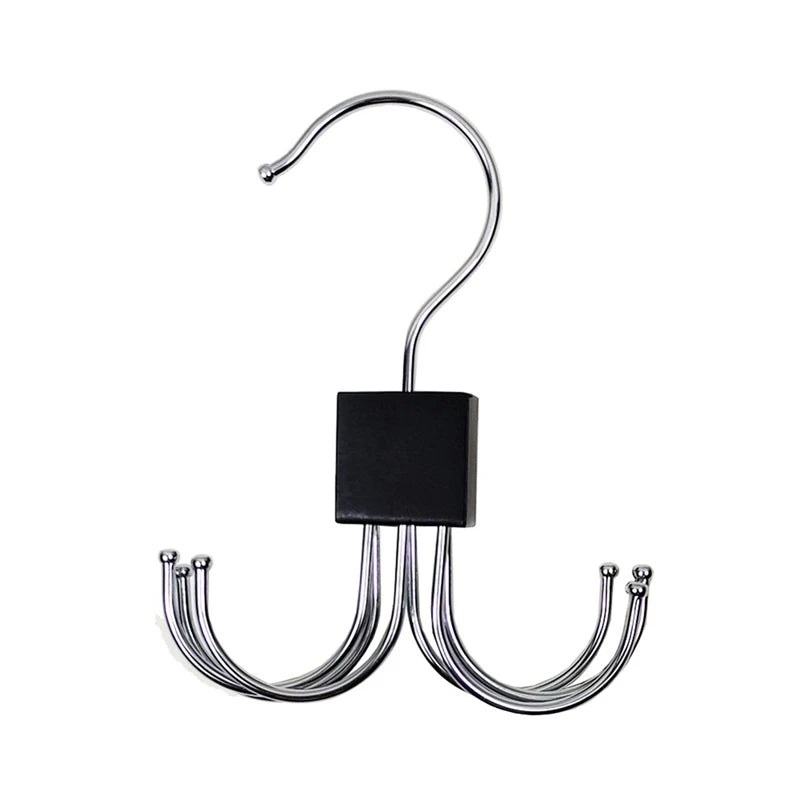 WISH 360-Degree Rotating Hook With 6 Hooks, Used For The Receiver Of Wardrobe, Coat, Belt And Closet Oasis Select