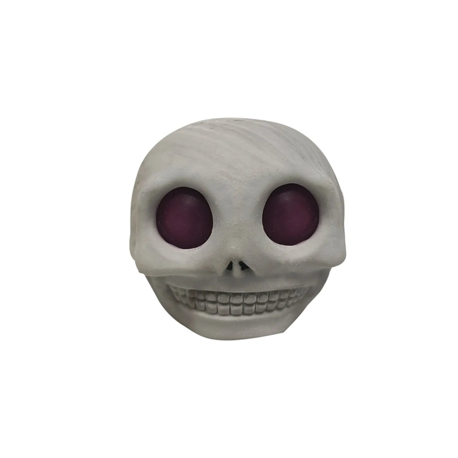 Halloween Skull Squeeze Stress Ball Squishy Toy Set – 9pc Novelty Squeeze Toy Oasis Select Gray One Size