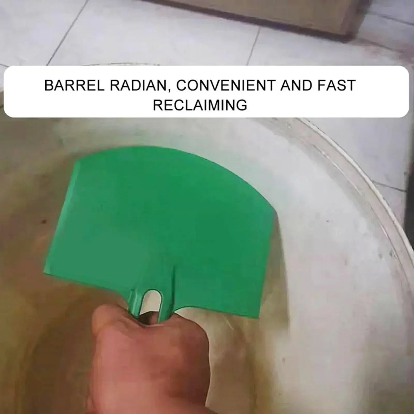 1Pc Curved Bucket Scoop Putty Knife Scraper Spackle Paint for Drywall Finishing Plaster Scraping Decals Patch Construction Tools Oasis Select