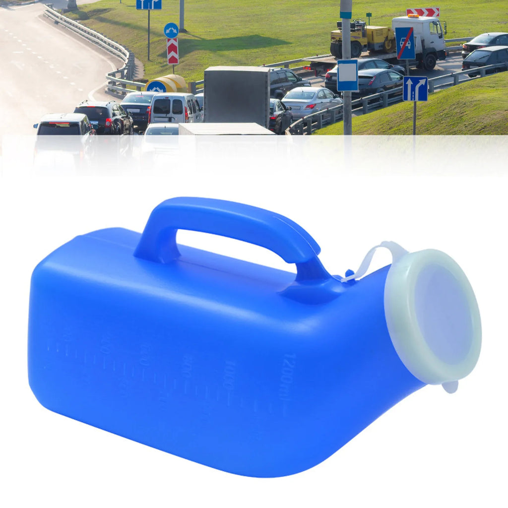 Portable Male Urinal Bottle 1200ml – Car, Camp & Elderly Portable Urinal Bottle Oasis Select