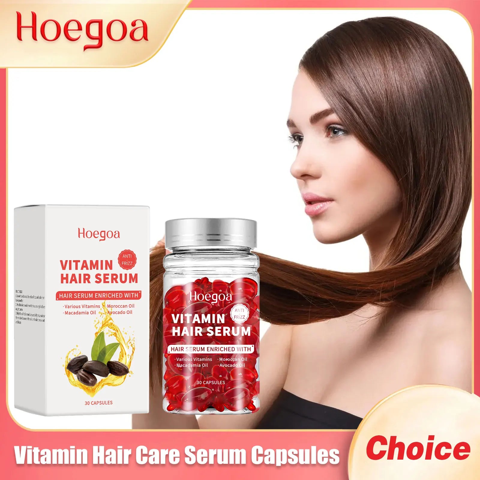 Vitamin Hair Care Serum Capsules Increase Regrowth Oil-Control Prevent Loss More Thicker Scalp Massage Hair Growth Essential Oil Oasis Select