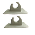 2pcs PVC Inflatable Boat Paddle Clips Oar Rowing Pole Paddle Clips Holder Mount Patch for Rowing Boat Dinghy Kayaks Accessories Oasis Select Gray