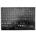 1Pc Full Size Russian Keyboard Stickers Letter Alphabet Layout Sticker Key Stickers For Laptop Desktop PC Keyboard Cover Oasis Select White