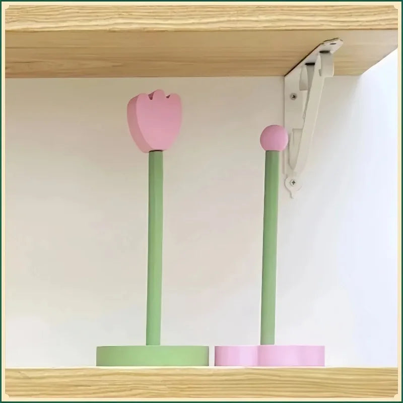 Bathroom Tissue Vertical Stand Paper Towel Storage Holder Wood Paper Towel TulipHolder Kitchen Roll Paper Towel Holder Oasis Select