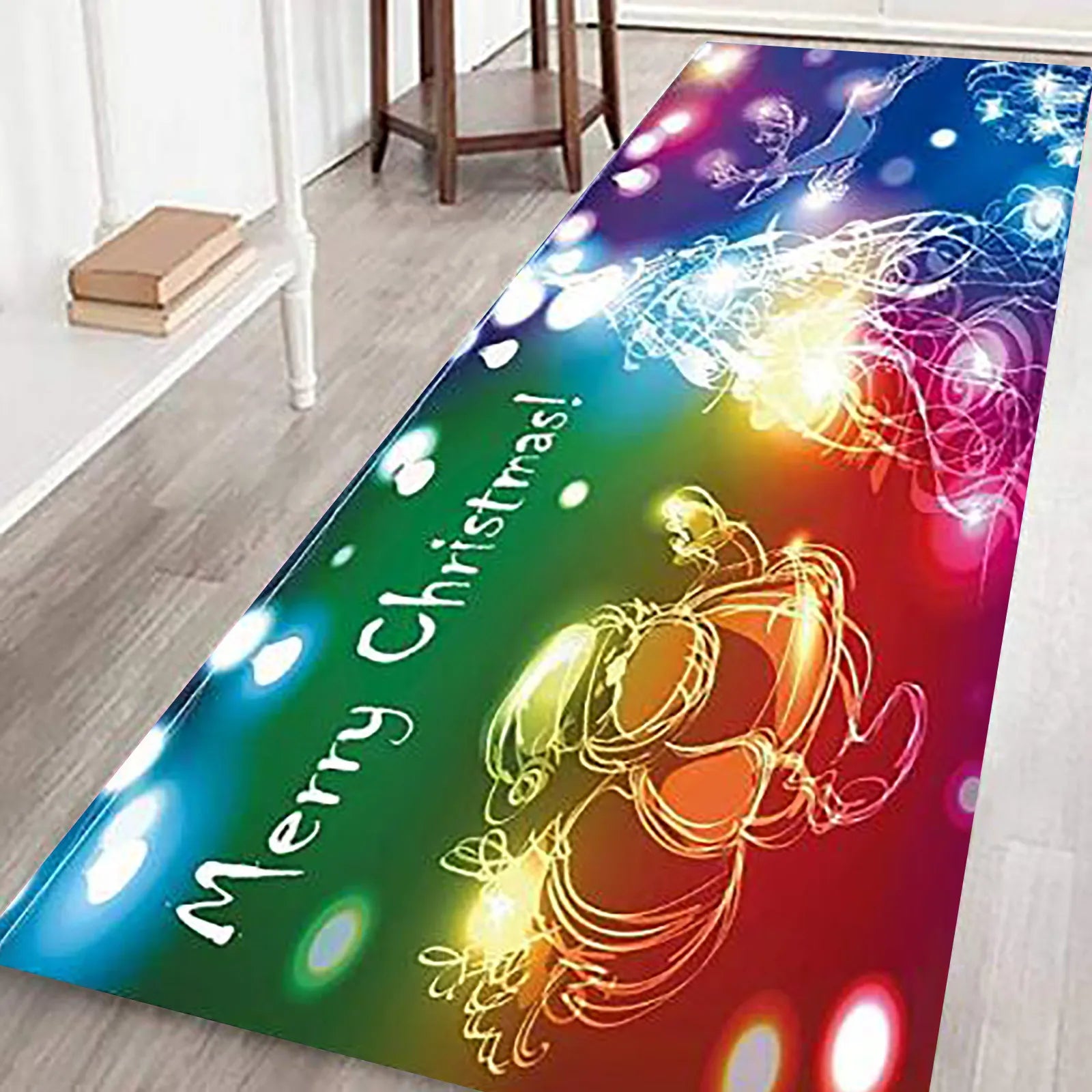 Merry Christmas Doormat – Festive Indoor Rug | 3 Sizes, 6 Designs Christmas Area Rug Oasis Select F 50cmx80cm