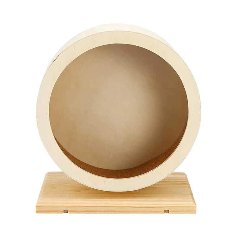 WISH Hamster Running Wheel Wooden Belt Support Roller Running Rack Pet Supplies Oasis Select