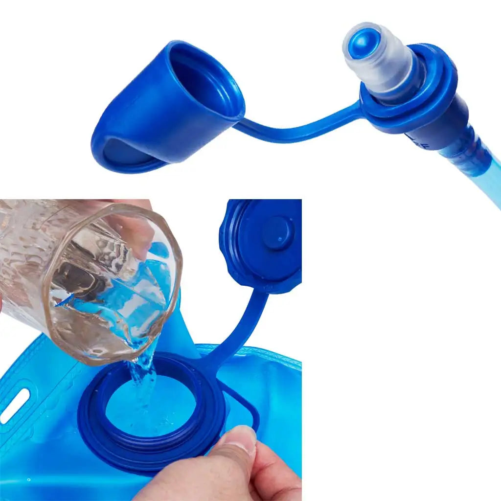 2L Camping Bicycle Riding Backpack Water Bag Water Bag Folding with Drinking Tube Hydration Portable Food Grade Outdoor Sports Oasis Select