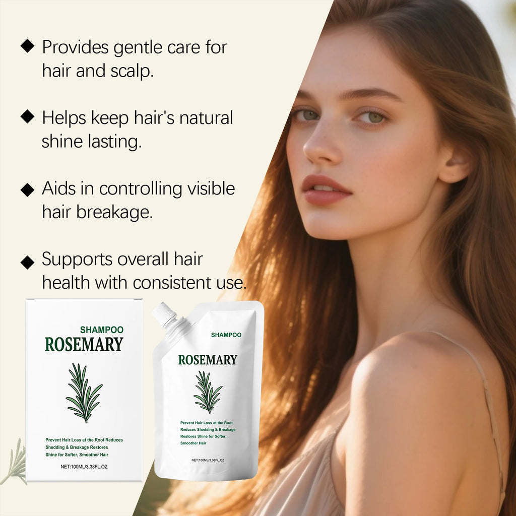 Hair Strengthens Shampoo Reduce Hair Loss Deep Cleansing Dandruff Scalp Oil Repair Weak Brittle Hair Rosemary Growth Shampoo Oasis Select