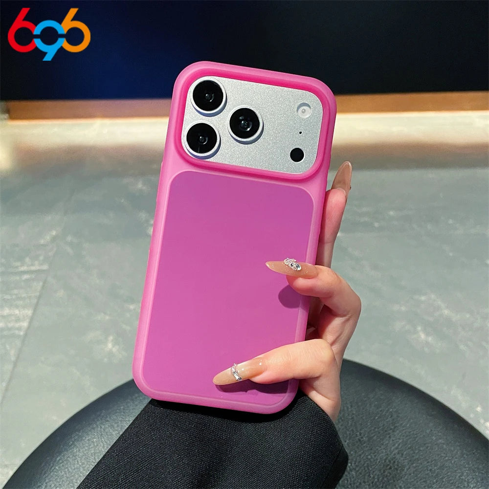 Men Women Phone Case For Iphone 17Promax 17 Pro 15/16Promax 16 15 Promax Original Candy Jelly Color Matte Shell Shockproof Cover Oasis Select PU iPhone 16