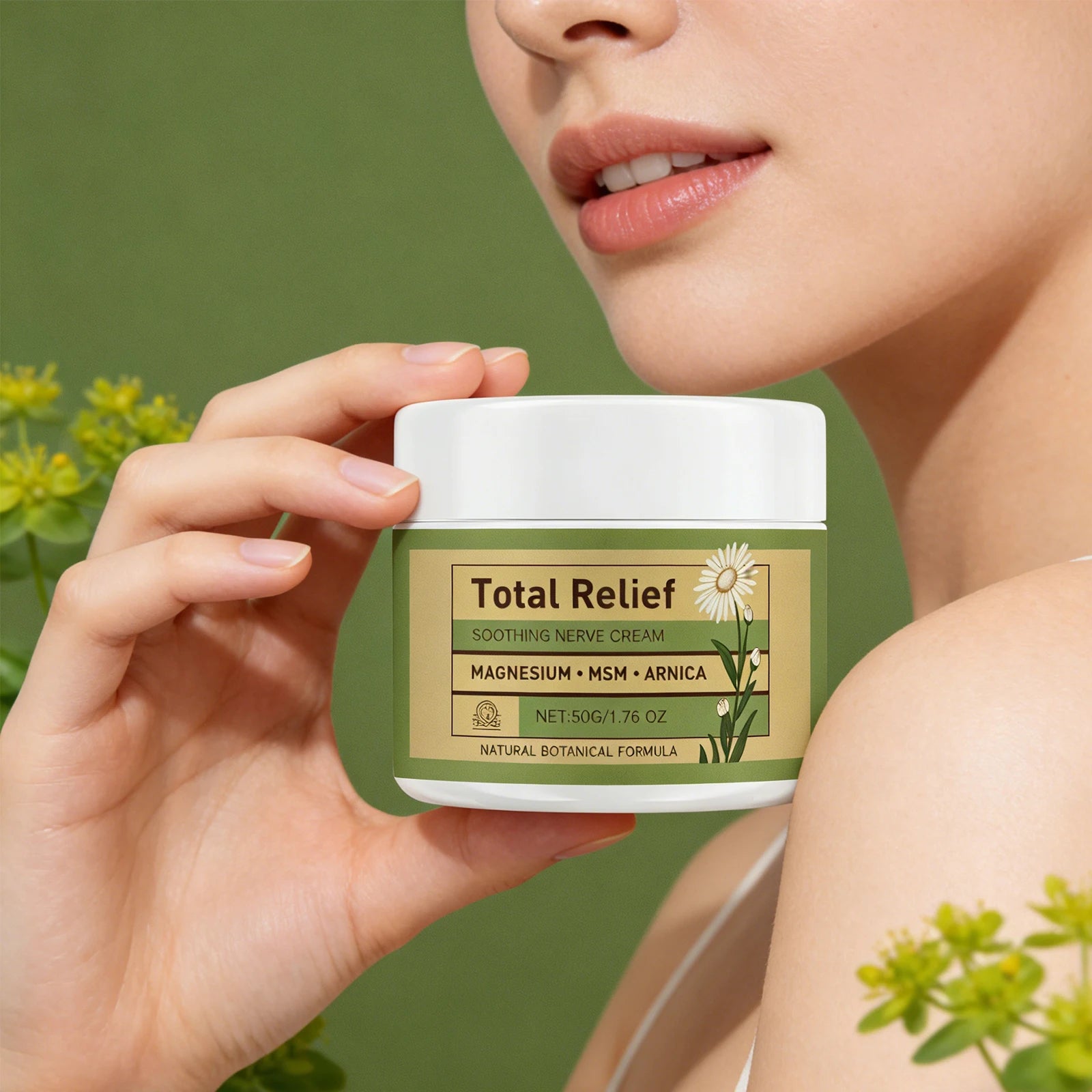 Magnesium Soothing Cream Nerves Relief Long-Lasting Hydration Prevent Drying Moisturizing Body Cream Oasis Select
