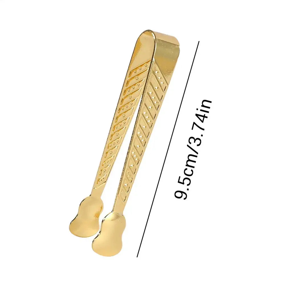 Aromatherapy Incense Tongs Long Handle Metal Small Clips Burner for Cones Fragrance Church Home Studio Spa Yoga Office Party Oasis Select Gold