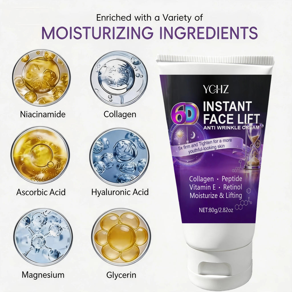 6D Instant Firming Cream – Anti-Wrinkle & Tightening | 80g