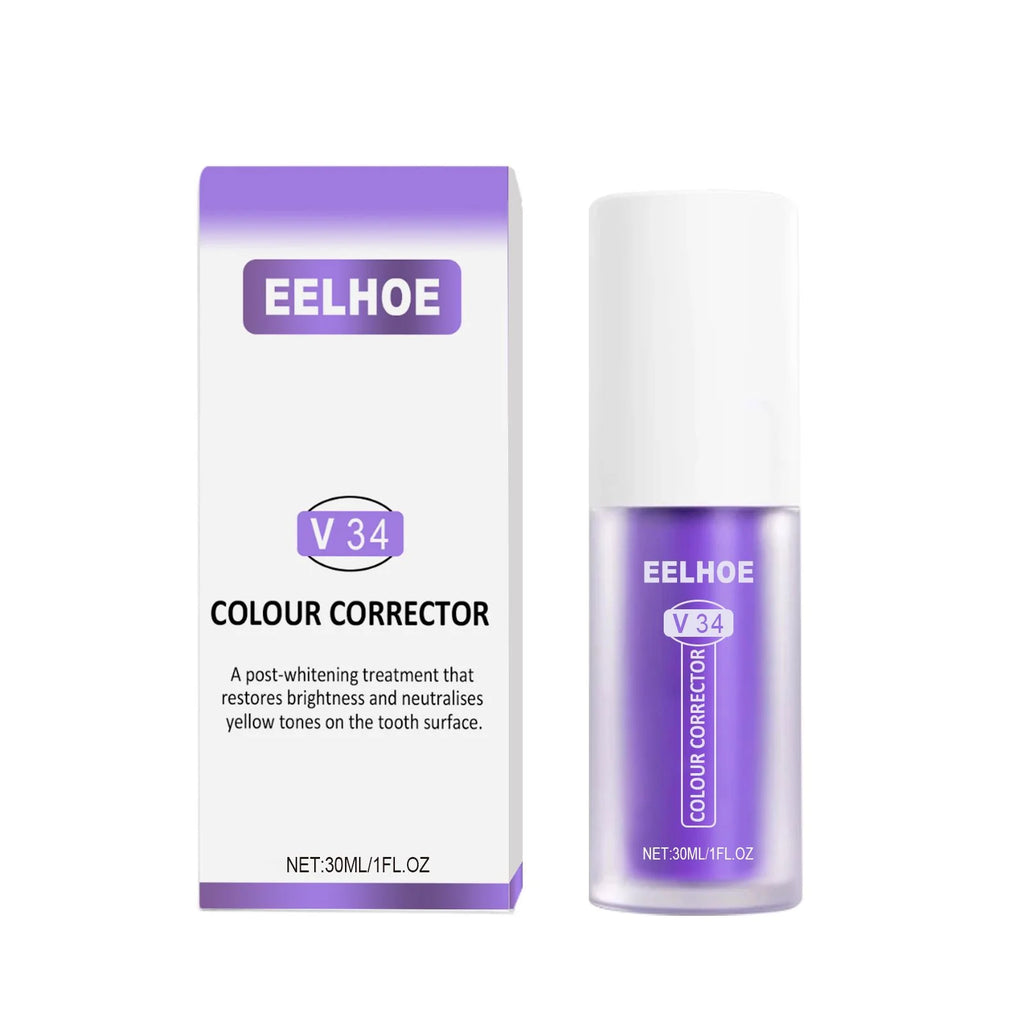 EELHOE Tooth Enamel Care Toothpaste Colour Corrector Neutralise Yellow Tartar Relieve Sensitivity Natural Teeth Whitening Serum Oasis Select Whitening