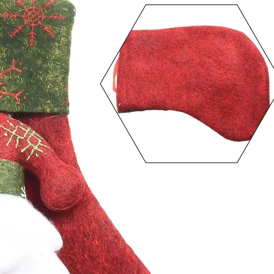 Parts Christmas Stocking Accessory Ornament Santa Snowman Socks Xmas Tree Bag Fabric Hanging Mini High Quality Oasis Select