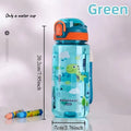1pcs Kids Cartoon Water Bottle Leak-Proof BPA-Free Tritan Bottle with Straw & Strap for School & Outdoor Activities Oasis Select 501-600ml Green