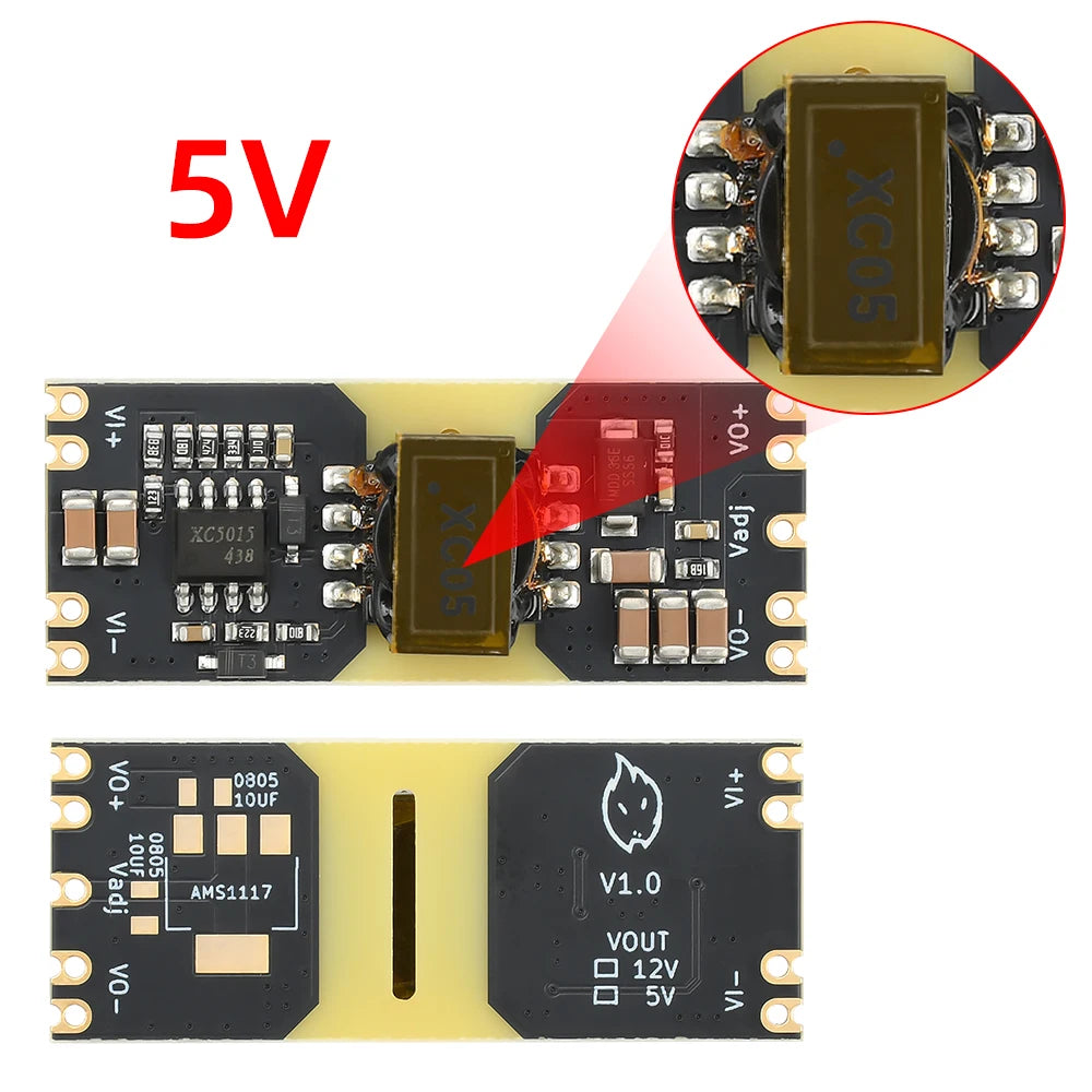 XC5015 DC-DC 9-42V to ±5V/±12V Positive and Negative Dual-Power Step-Down Module Isolated Wide-Voltage Power Supply Module Oasis Select 5V