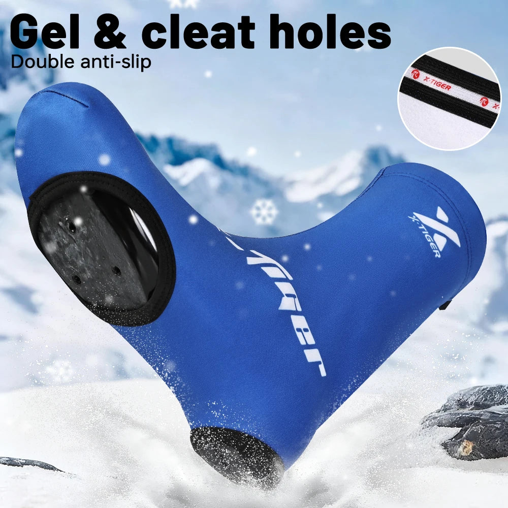 X-TIGER Winter Cycling Shoe Covers Warmth Windproof Bicycle Riding Boot Covers Multi-color for Men And Women Oasis Select