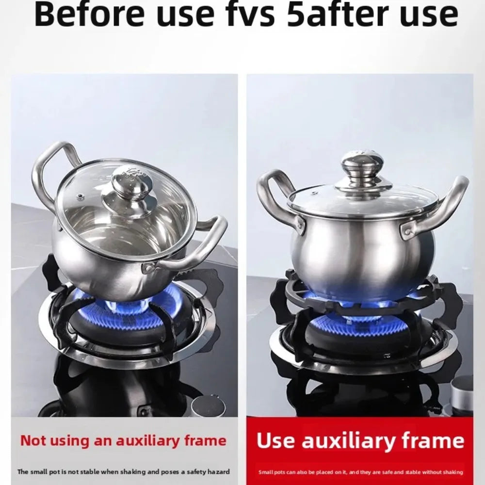 Milk Pot Holder Universal Non Slip Cast Iron Stove Trivets Cooktop Range Pan Holder Stand Stove Rack Cookware Part for Kitchen Oasis Select