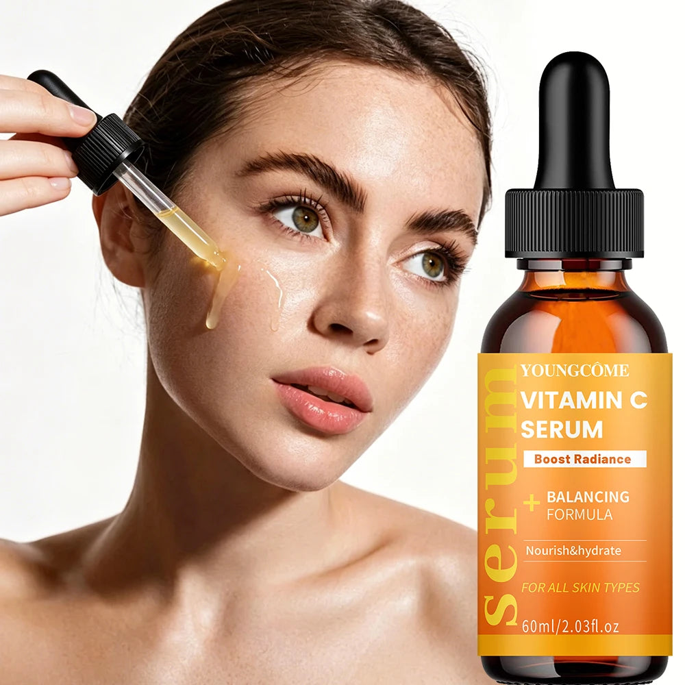 YOUNGCOME Vitamin C Serum, Balancing & Nourishing Daily Hydration Treatment, Glow-Boosting Essence for All Skin Types 40/60ml Oasis Select